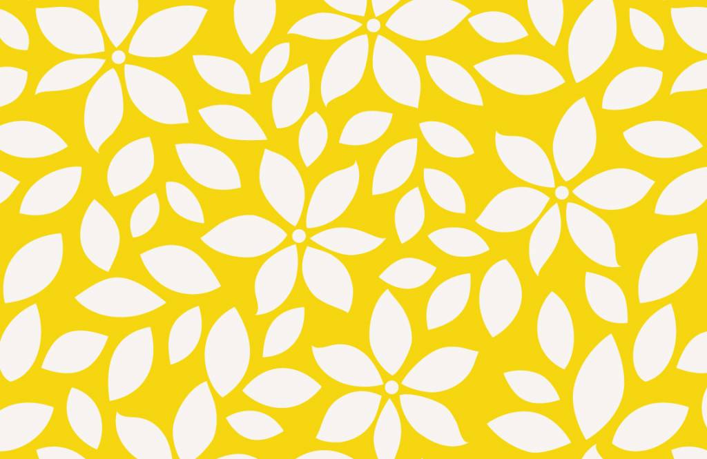 Andere - Gelbes Blumenmuster - Babyzimmer 7