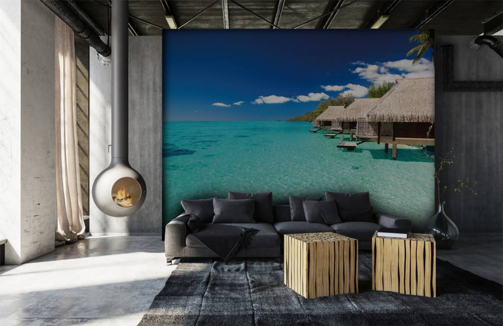 Strand Tapete - Ferienhäuser auf den Malediven - Hobbyzimmer 2