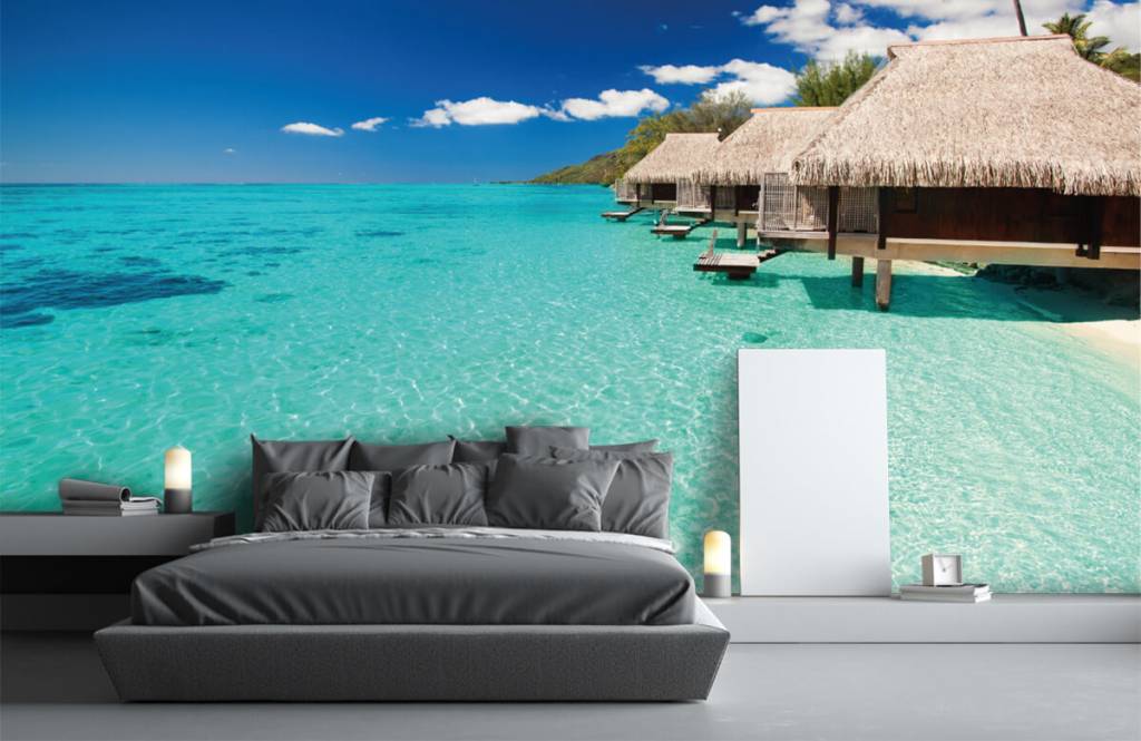 Strand Tapete - Ferienhäuser auf den Malediven - Hobbyzimmer 4