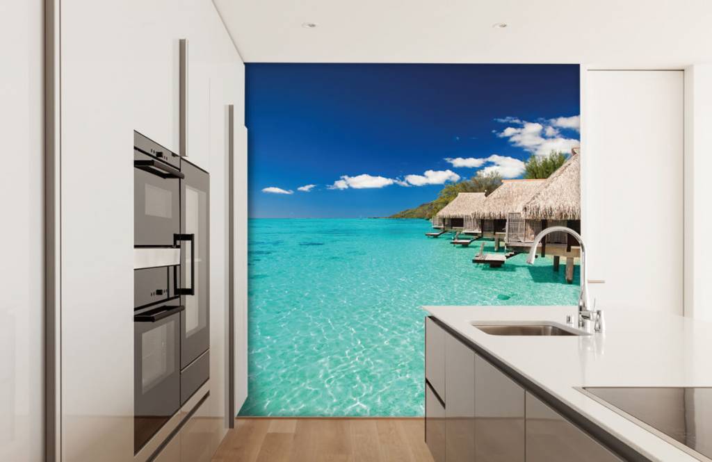 Strand Tapete - Ferienhäuser auf den Malediven - Hobbyzimmer 5