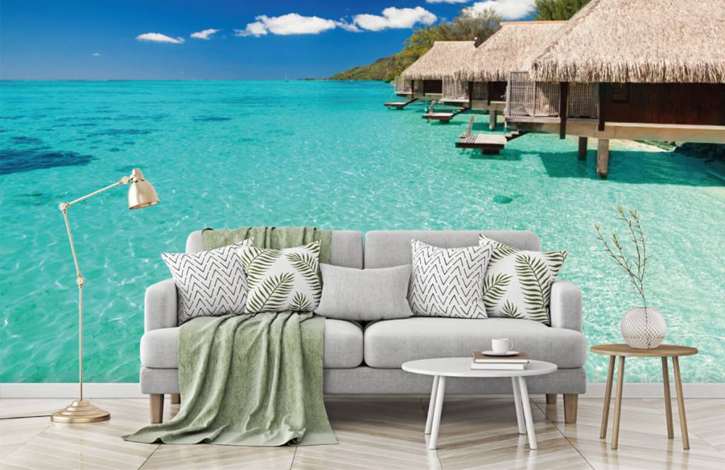 Strand Tapete - Ferienhäuser auf den Malediven - Hobbyzimmer 8