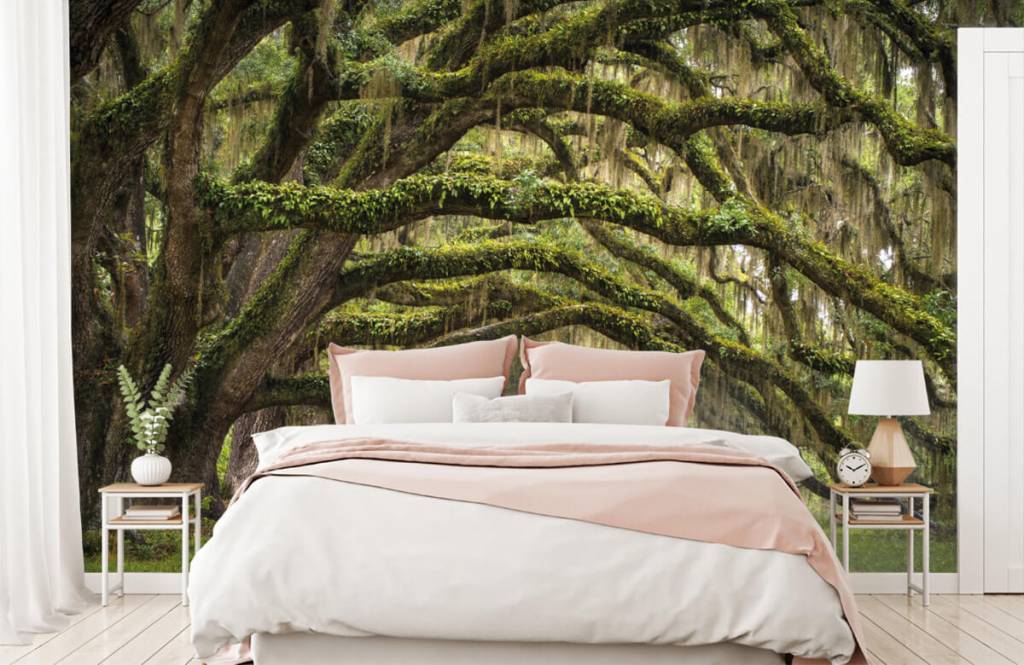 Wald Tapete - Eichenbaum - Schlafzimmer 2