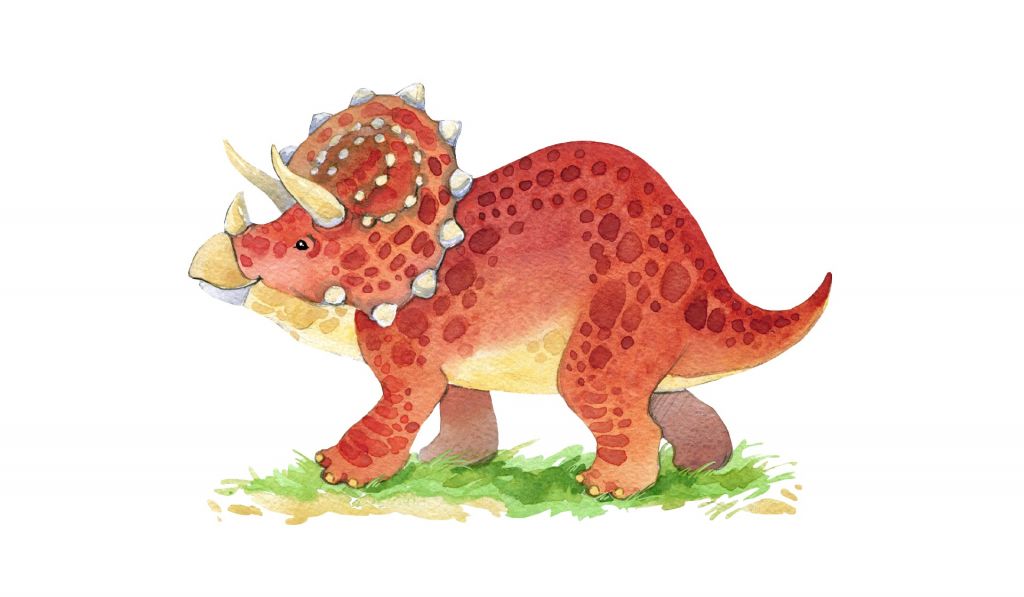 Süßer Triceratops Dinosaurier mit Triceratops