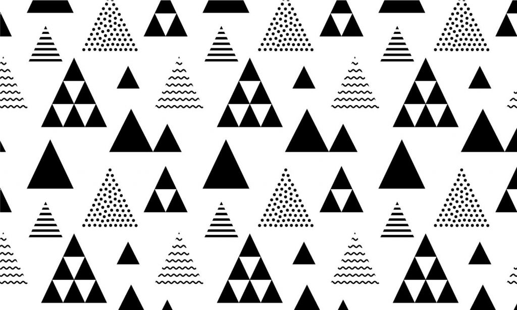 Dreiecke in Schwarz-Weiß