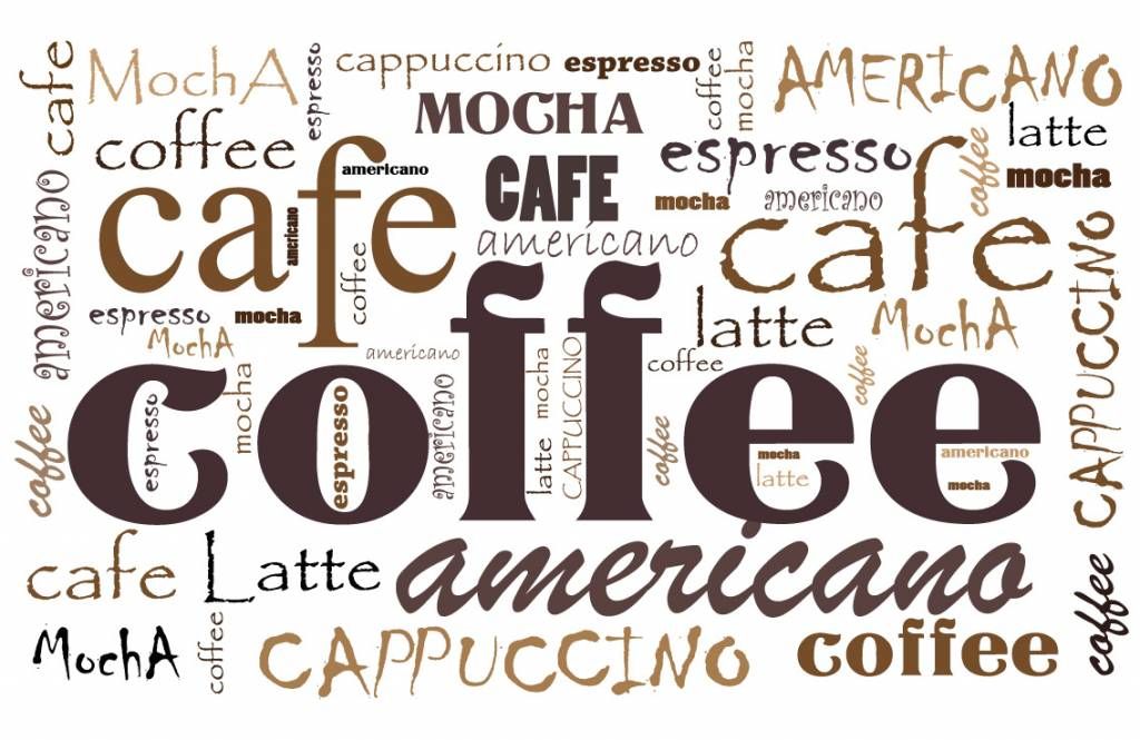 Kaffee-Buchstaben