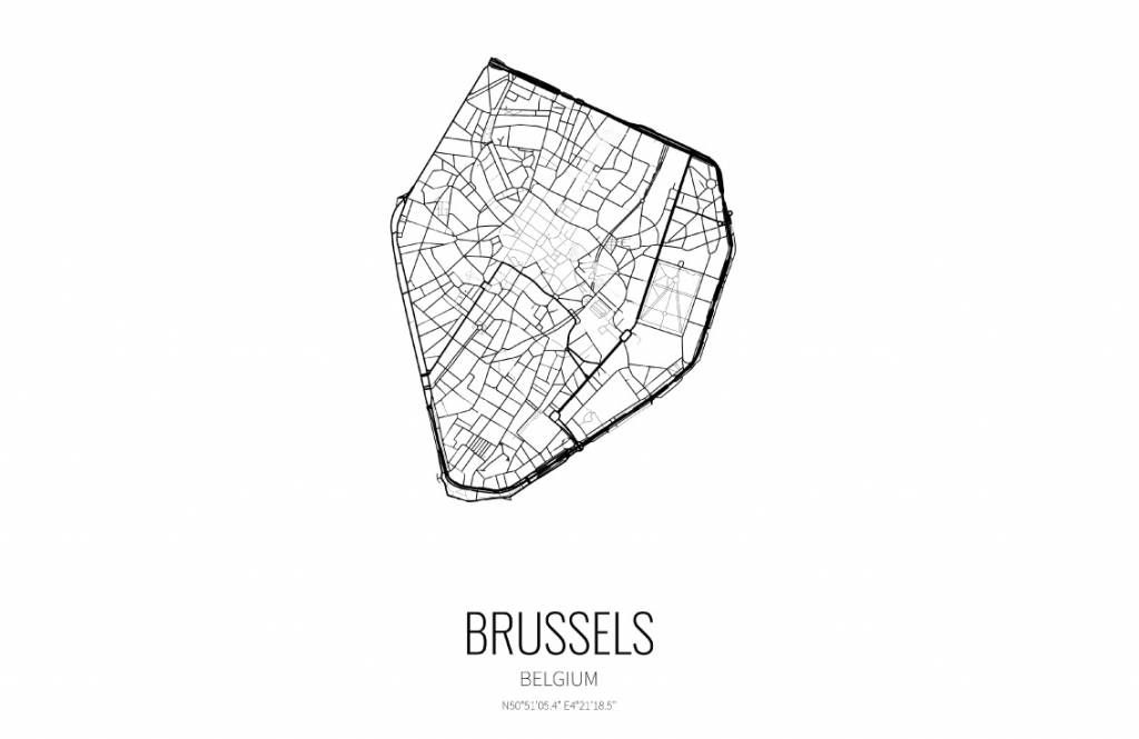 Karte Brüssel