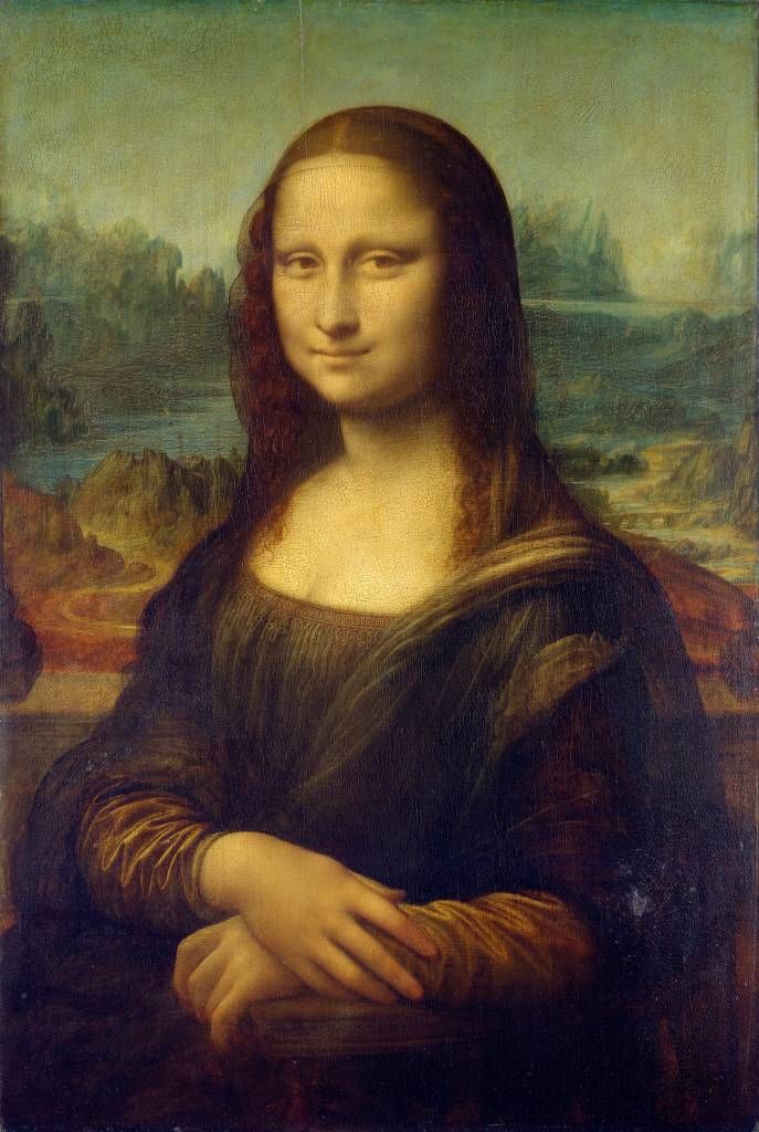 Mona Lisa auf Fototapete