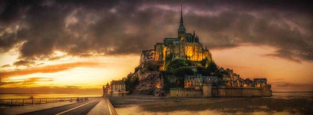 Mont Saint Michel auf Fototapete