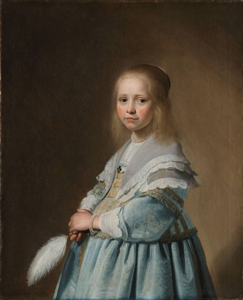 Portrait eines Mädchens im Blau