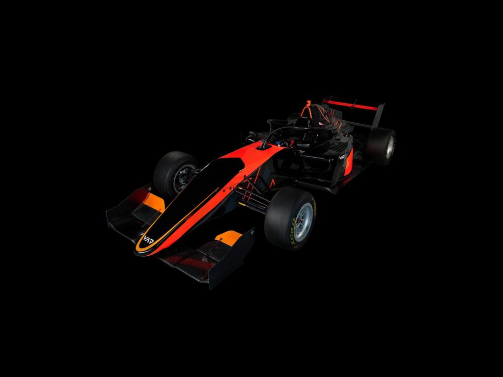 Formula 3 - Left front view, 3d - dark