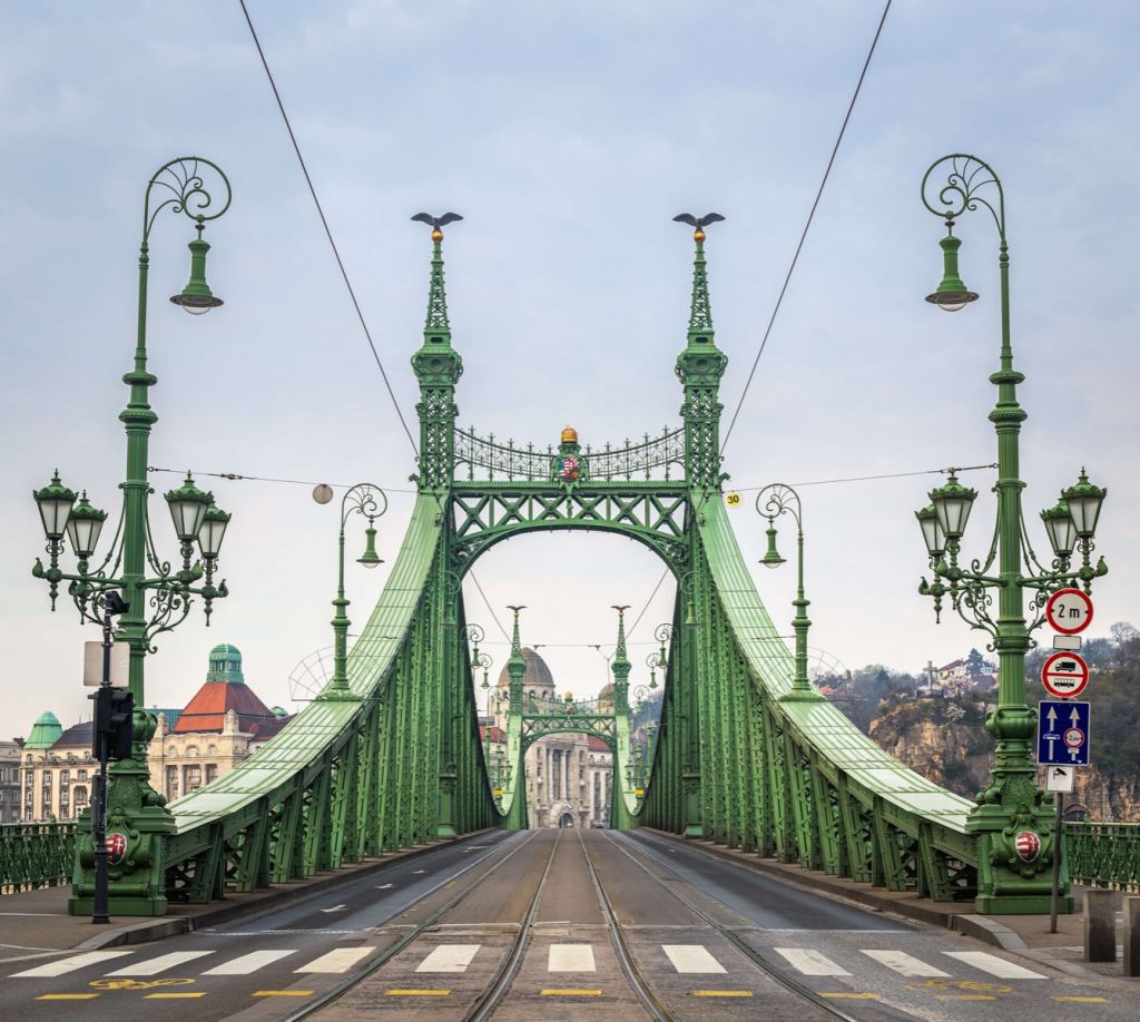 Straßenbahnlinie in Budapest
