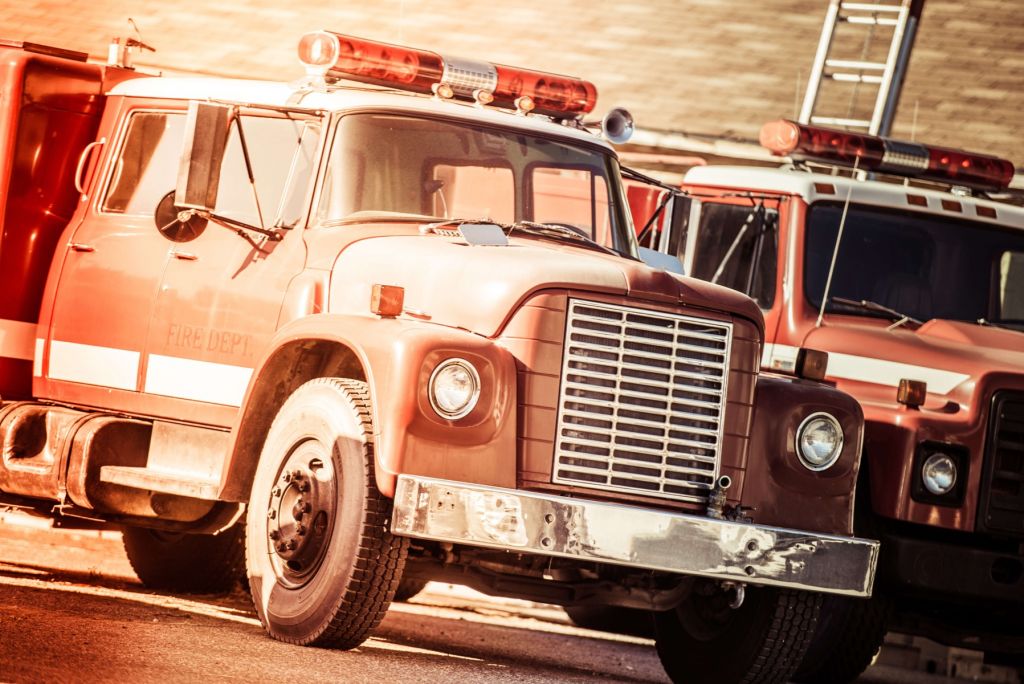 Oldtimer-Feuerwehrauto