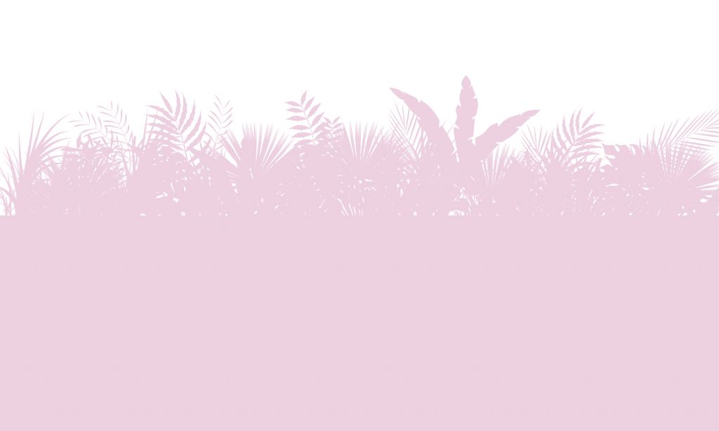 Silhouetten von Palmenblättern, rosa