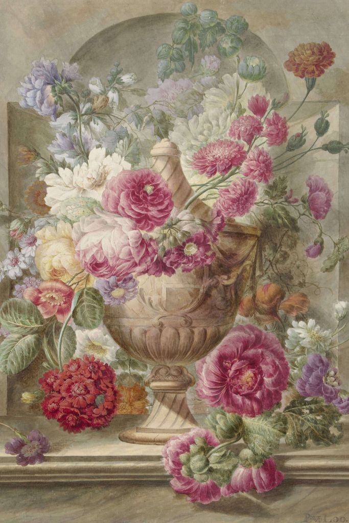 Vase mit Blumen, Pieter van Loo