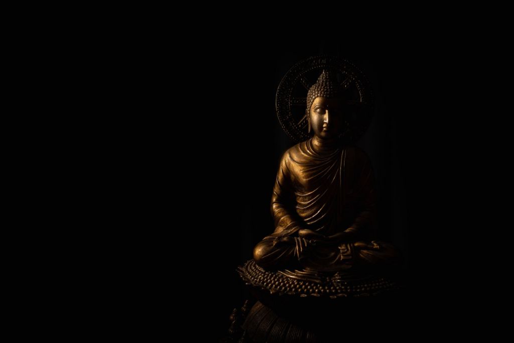 Isolierter Buddha