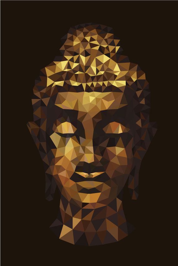 Abstrakter Buddha