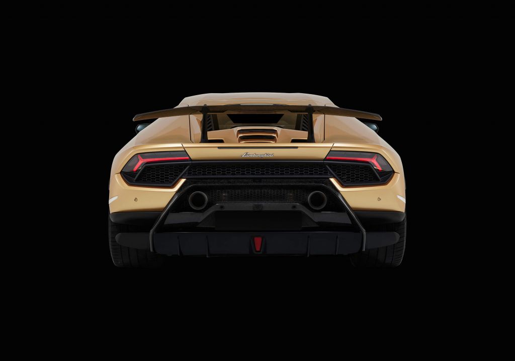 Lamborghini Huracán - Heckpartie, schwarz