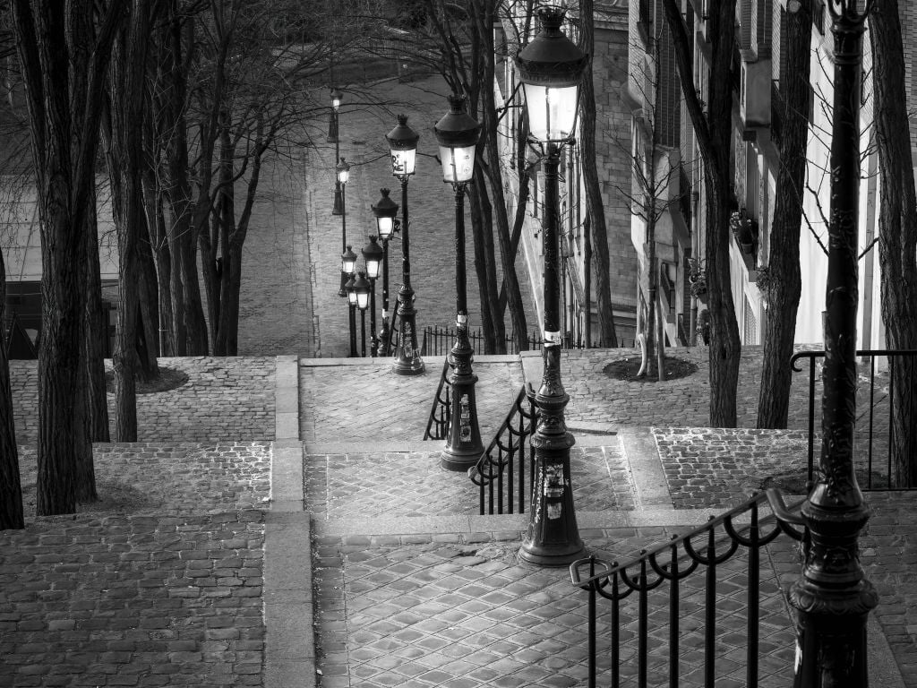 Ruhiger Abend in Montmartre