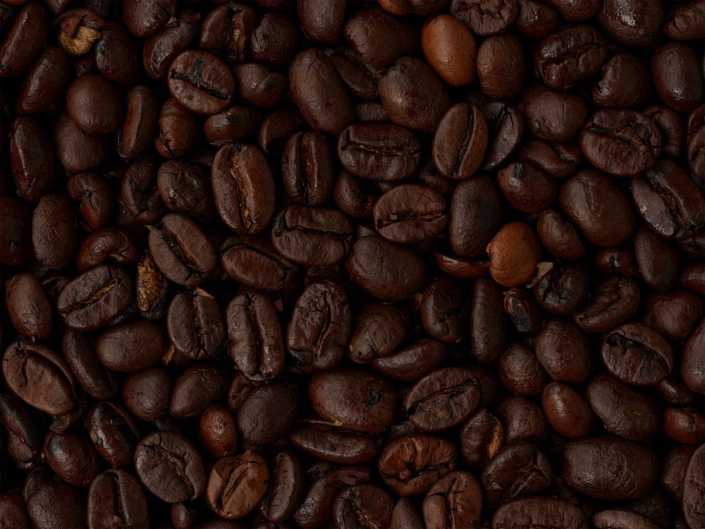 Kaffeebohnen Nahaufnahme