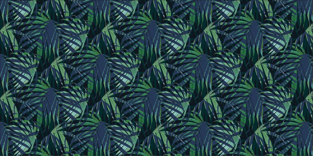 Grüne Palmblätter