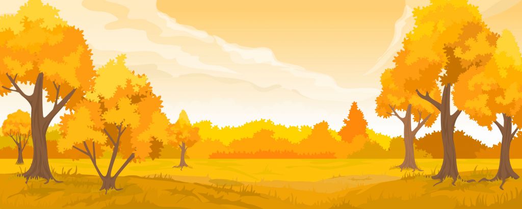 Illustration einer Herbstlandschaft