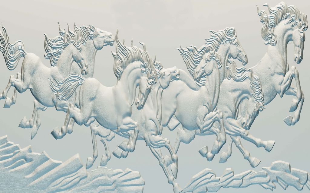 3D Pferd Illustration