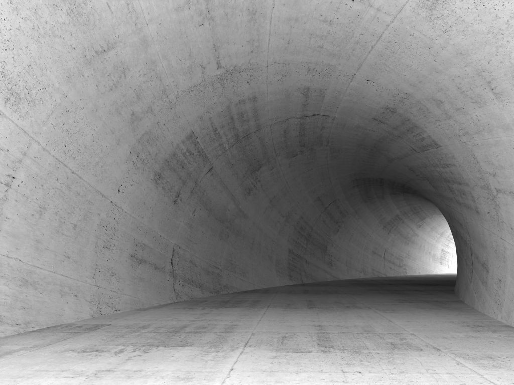 Tunnel aus Beton