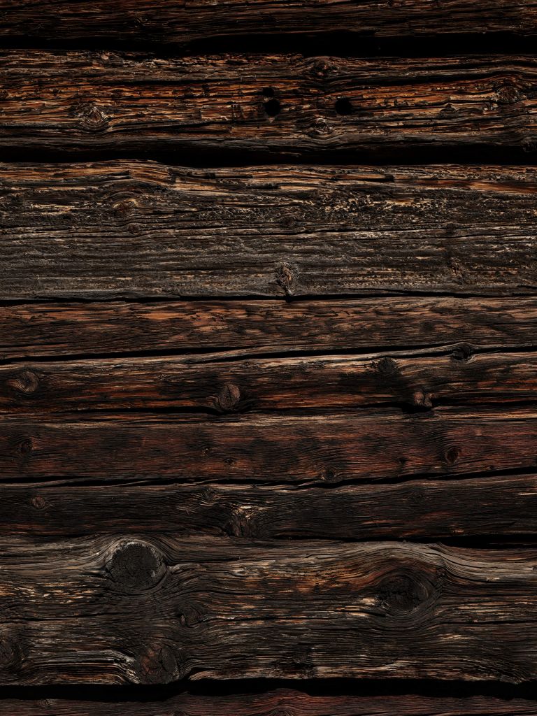 Dunkles altes horizontales Holz