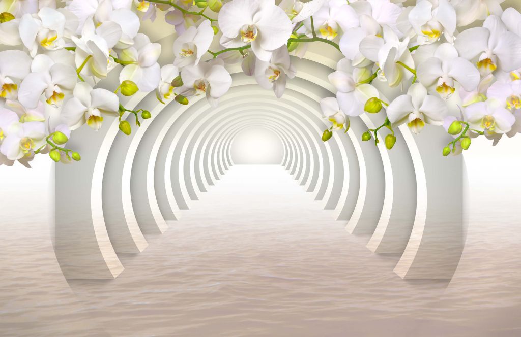 Tunnel mit Orchideen