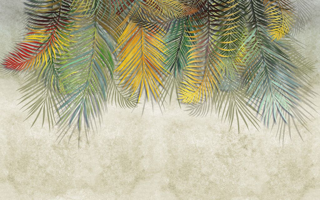 Regenbogen-Palmblätter