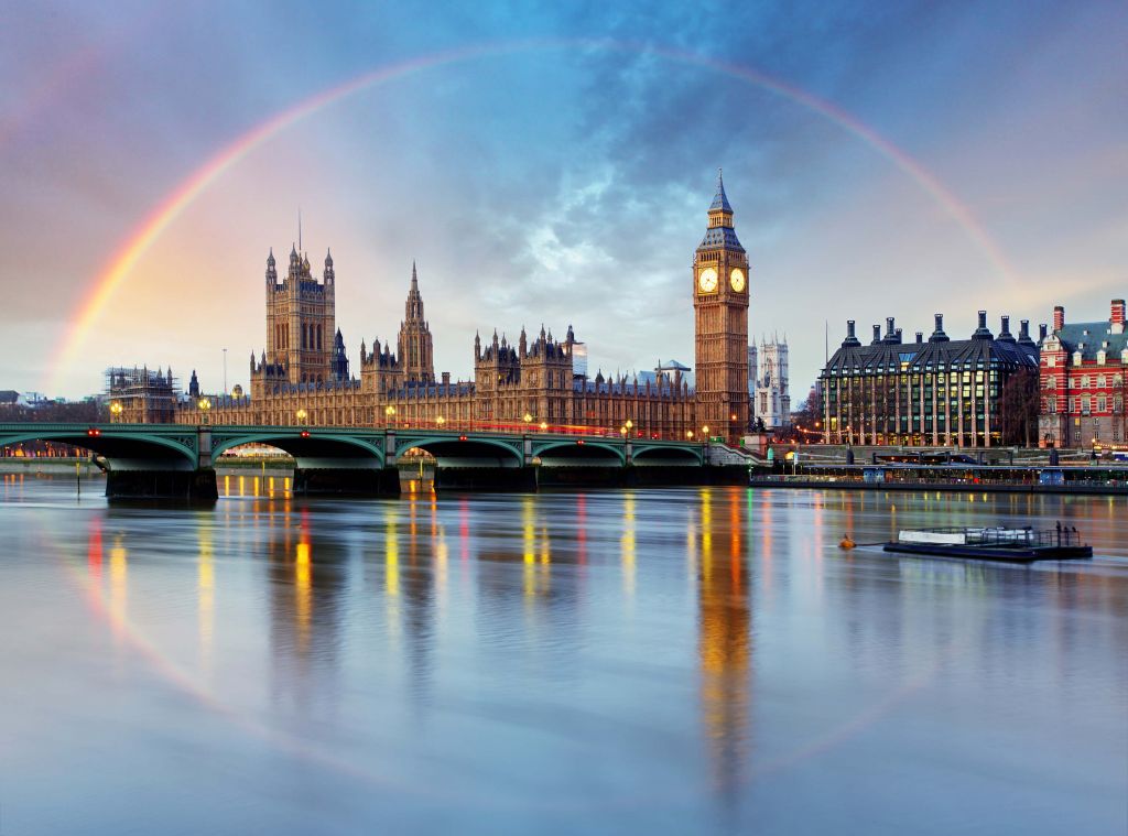 Regenbogen über London