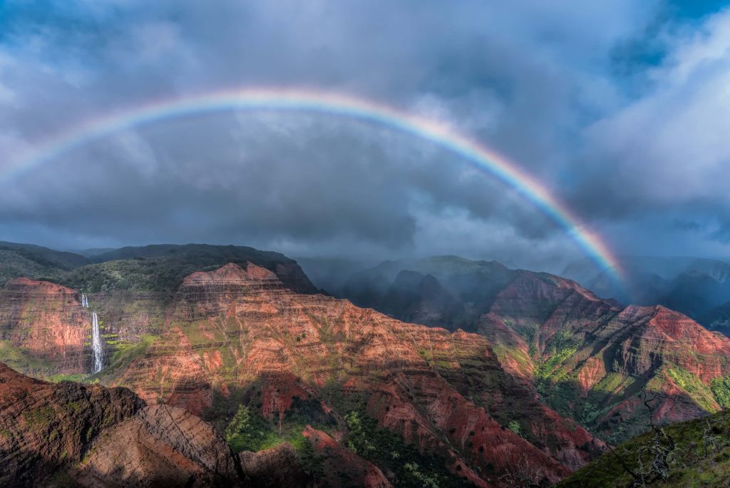 Regenbogen über Waimea Canyon