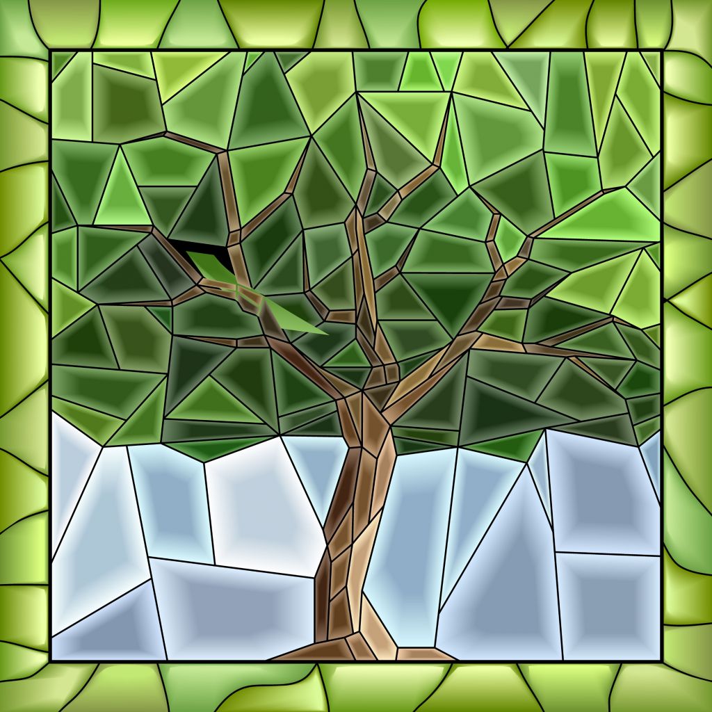 Mosaik eines Baumes
