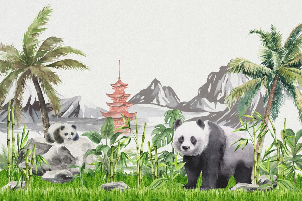 Pandas im Bambusdschungel