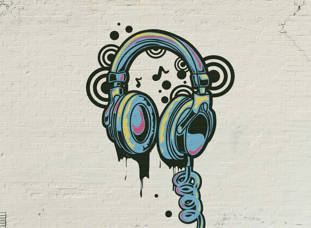 Graffiti-Kopfhörer