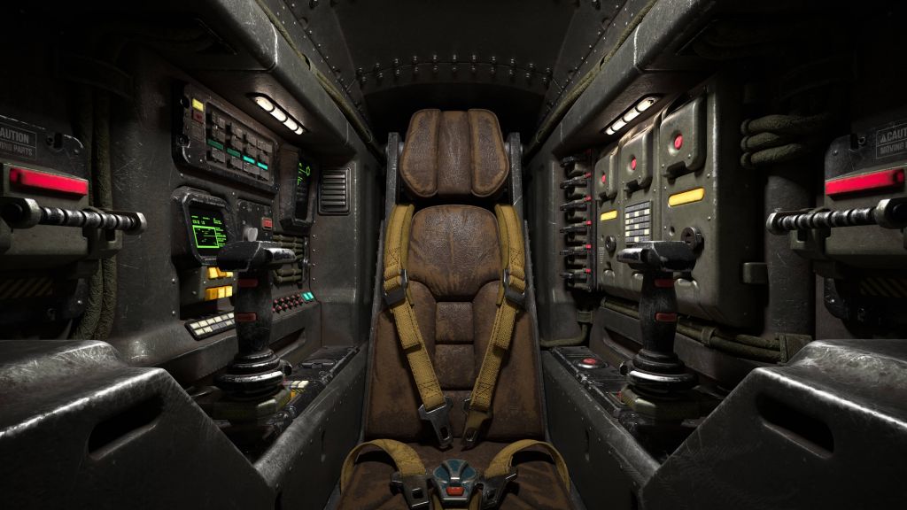 Raumschiff-Cockpit