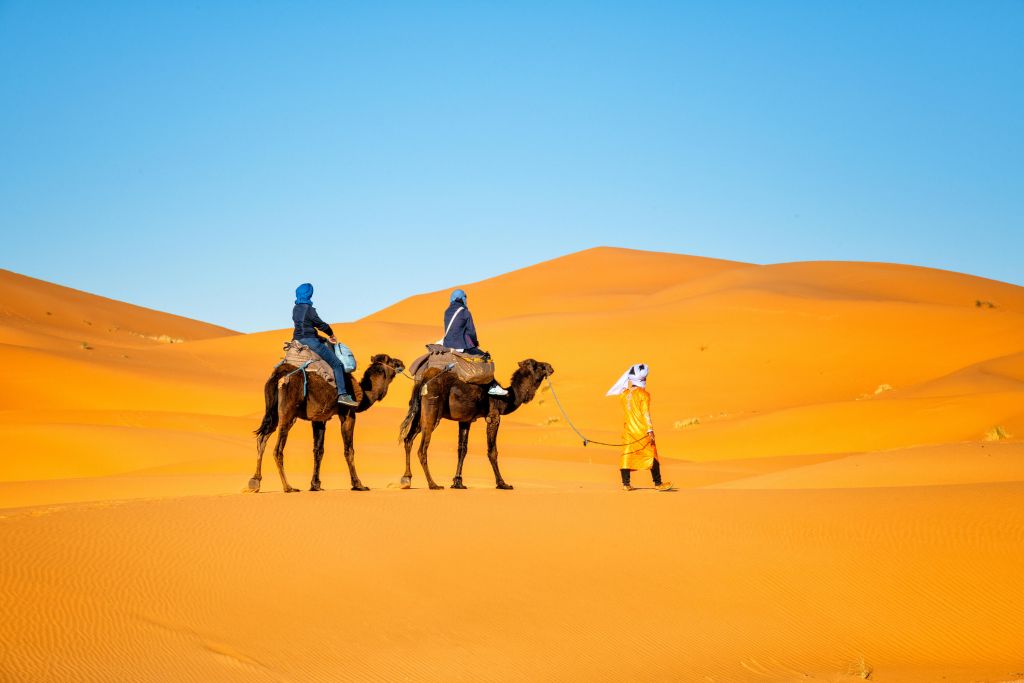 Kamelritt durch die Wüste