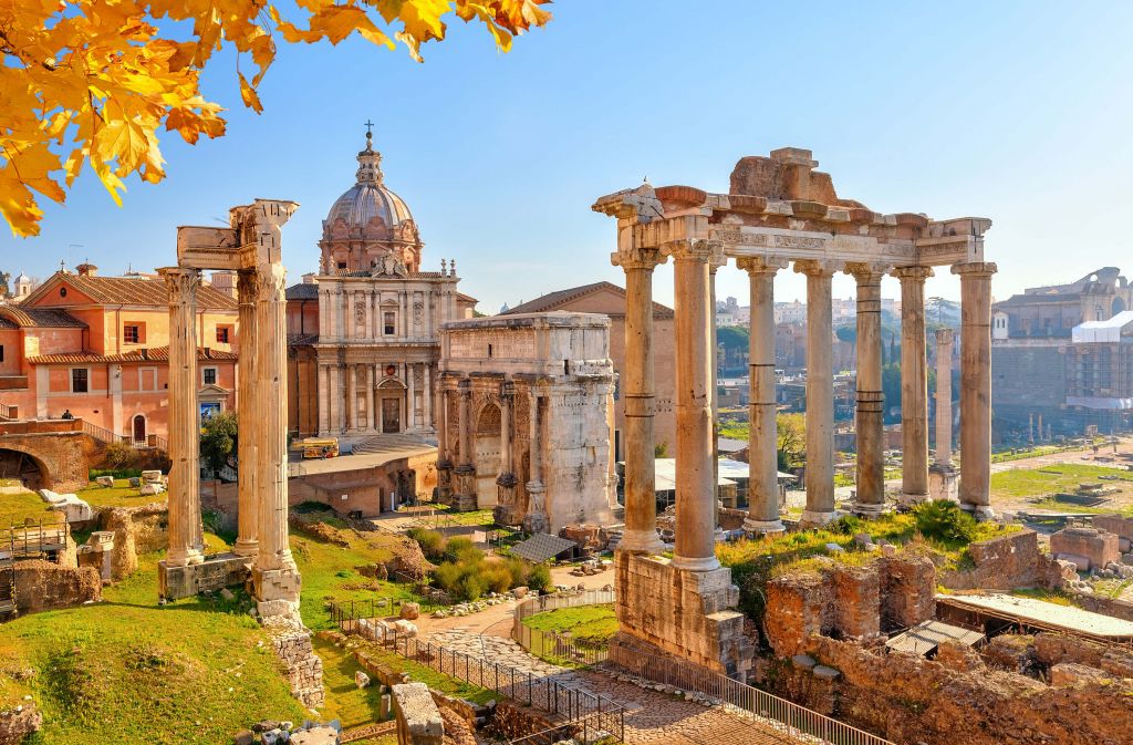 Römische Ruinen in Rom