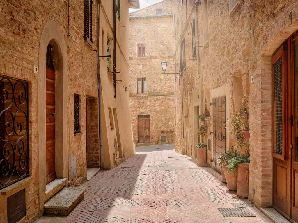 Straße in der Toskana