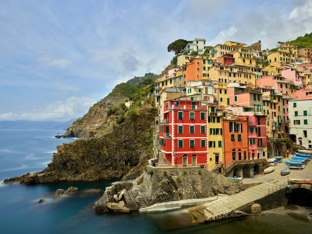 Italienische Ferienhäuser an der Küste