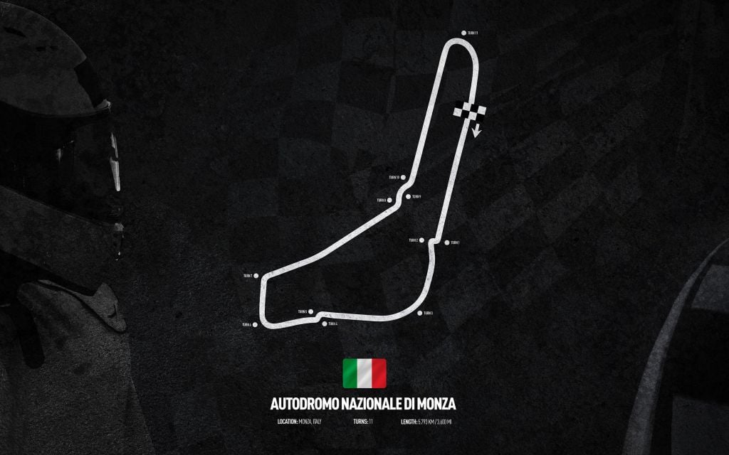 Formel 1 Strecke - Rennstrecke von Monza - Italien
