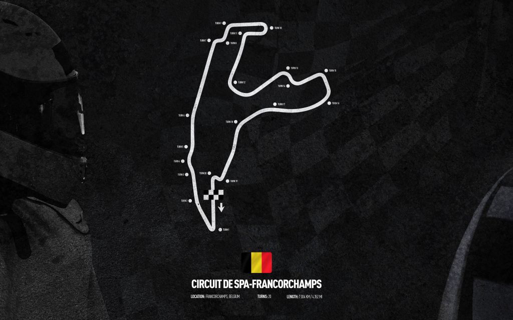 Formel 1 Strecke - Spa - Francorchamps - Belgien