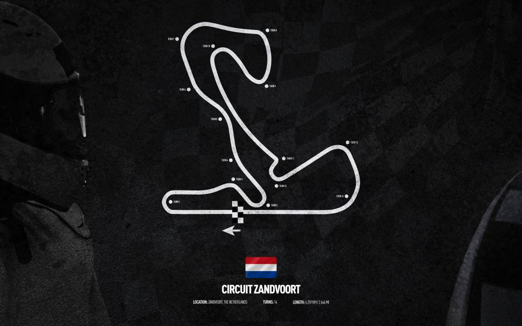 Formel 1 Strecke - Rundkurs Zandvoort - Niederlande