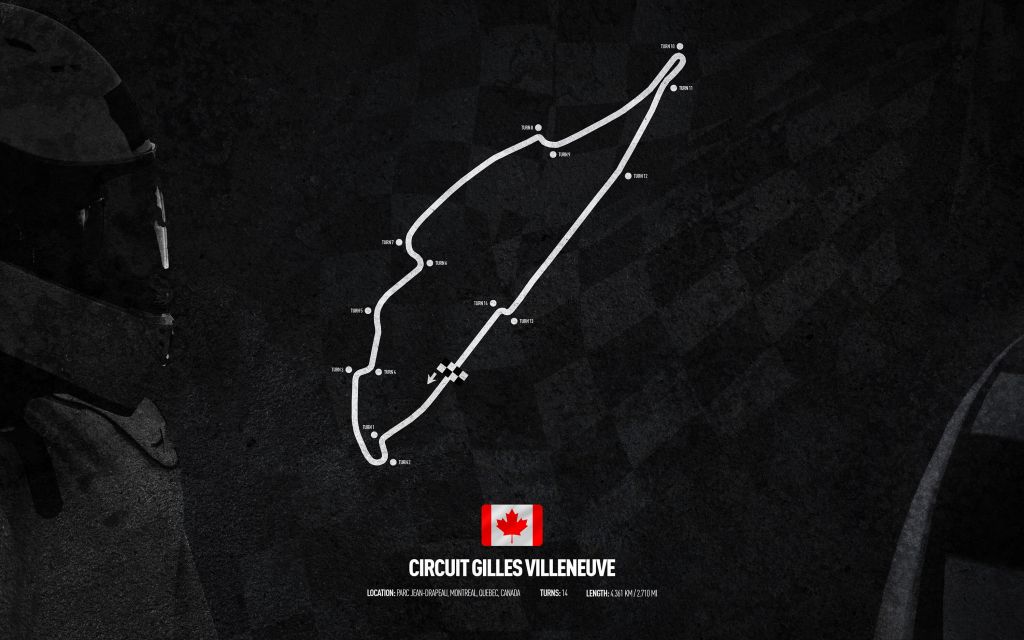 Formel 1 Strecke - Circuit Gilles Villeneuve - Kanada