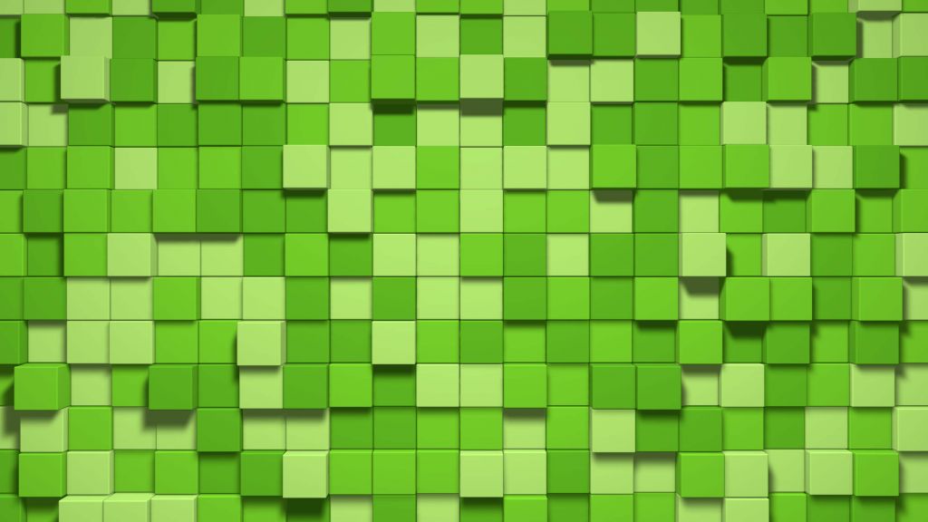 3D Minecraft Blöcke aus Gras