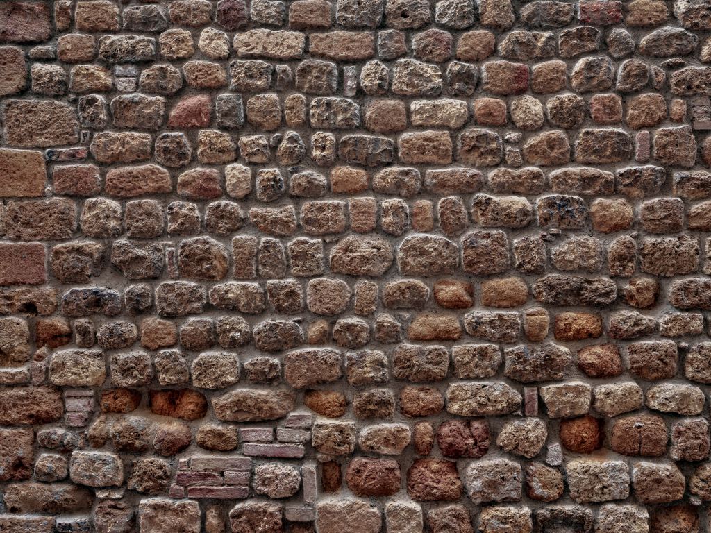 Mauer mit großen Steinen