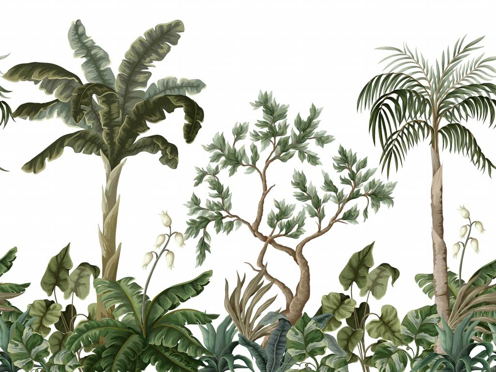Dschungellandschaft mit Palmen