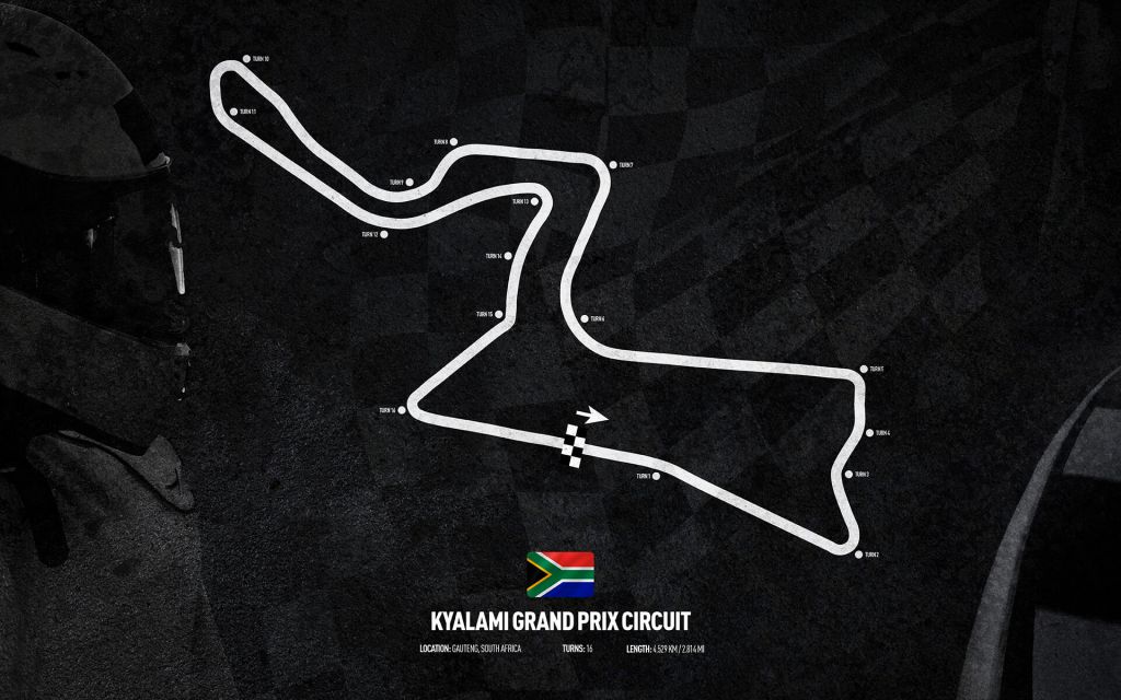 Formel 1-Rennstrecke - Kyalami Grand Prix Circuit - Südafrika