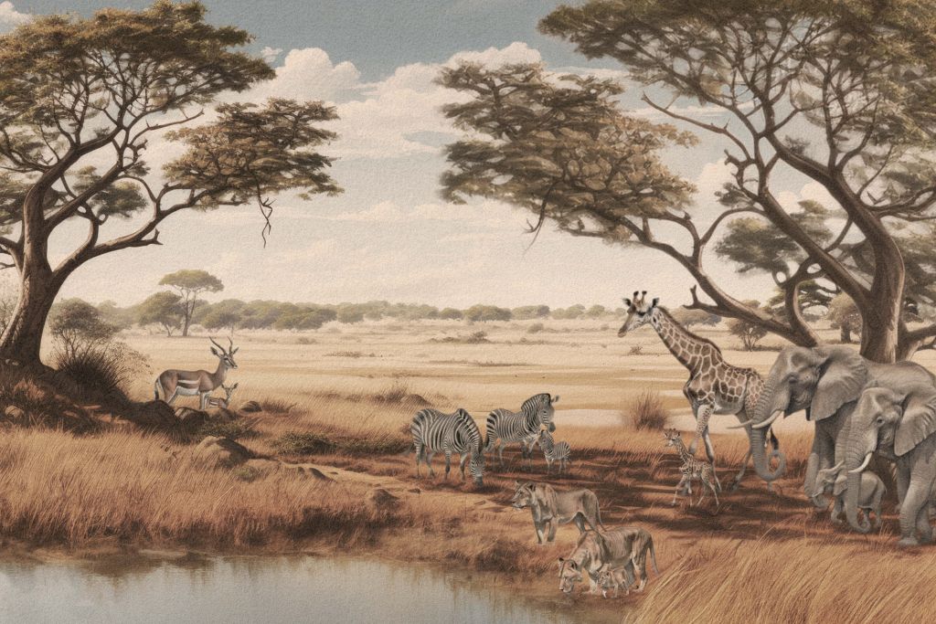 Safari-Landschaft