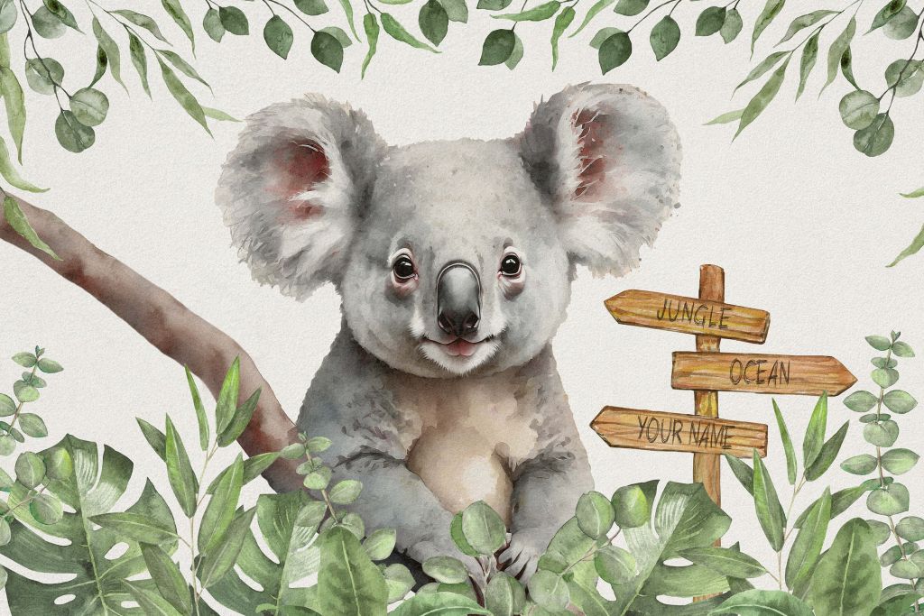 Baby-Koala im Dschungel